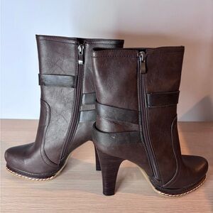 JBloom Espresso Heeled Boots